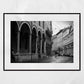 Via Zamboni Bologna Italy Black And White Photography Print
