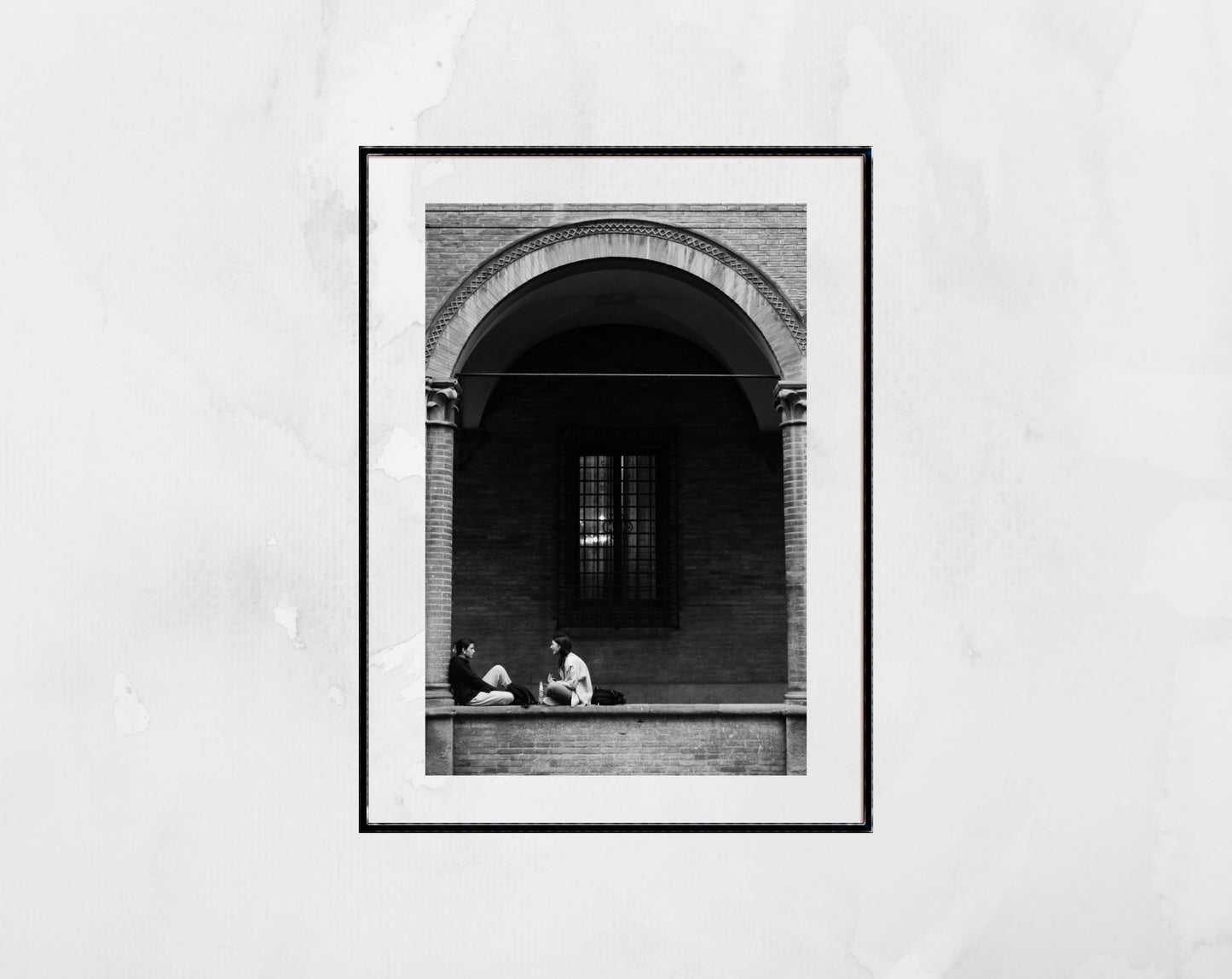 Via Zamboni Bologna Fine Art Street Black And White Photography Print