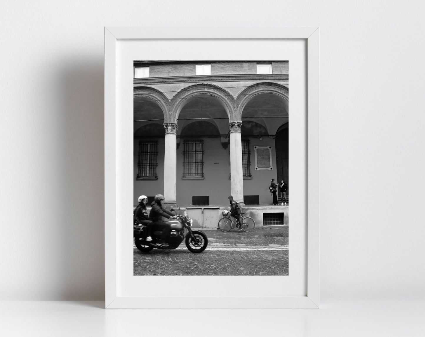 Via Zamboni Bologna Italy Street Fine Art Black And White Photography Print