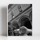 Vespa Bologna Italy Fine Art Black And White Photography Print