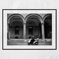 Bologna Italy Vespa Via Zamboni Fine Art Black And White Photography Print
