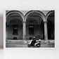 Bologna Italy Vespa Via Zamboni Fine Art Black And White Photography Print