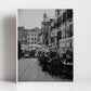 Campo Santa Margherita Venice Italy Fine Art Black And White Photography Print