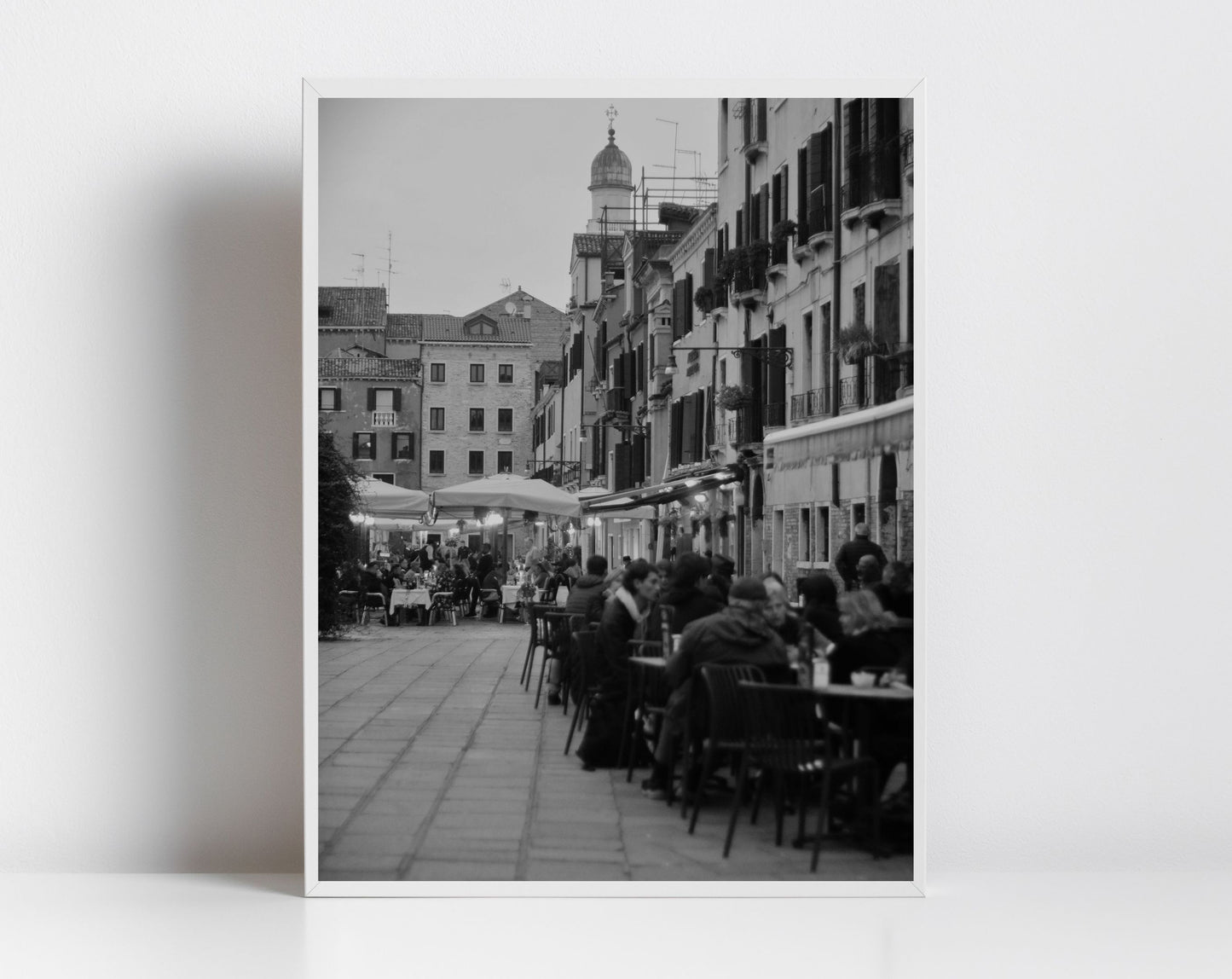 Campo Santa Margherita Venice Italy Fine Art Black And White Photography Print