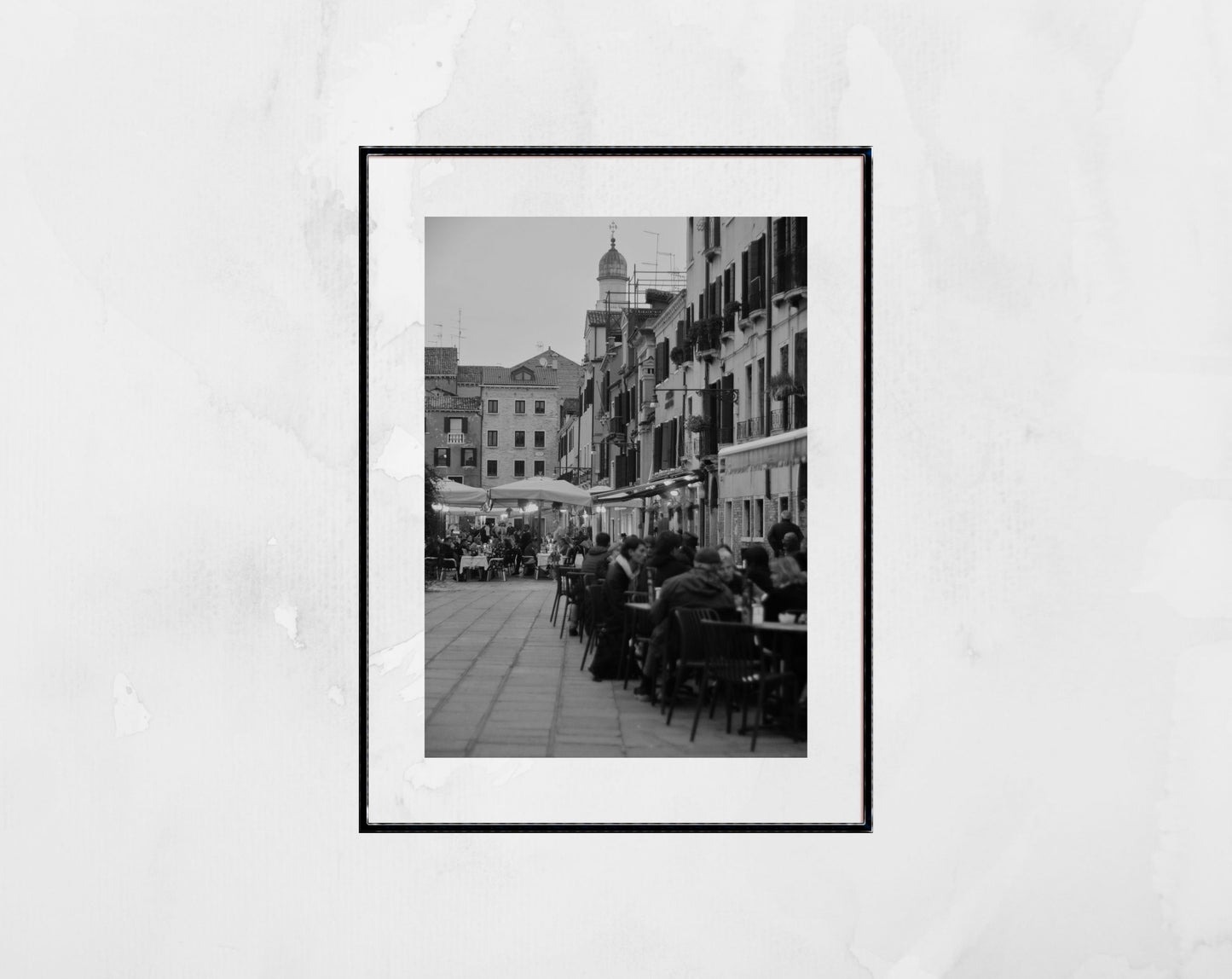 Campo Santa Margherita Venice Italy Fine Art Black And White Photography Print