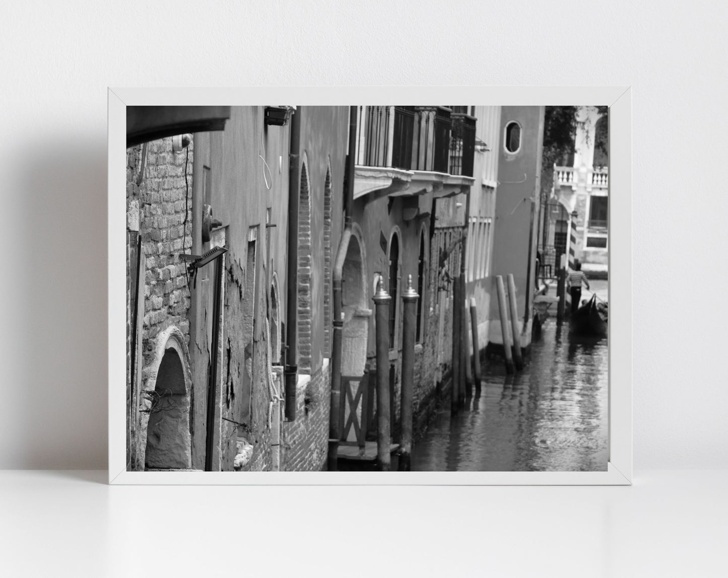 Venice Italy Fine Art Black And White Photography Print