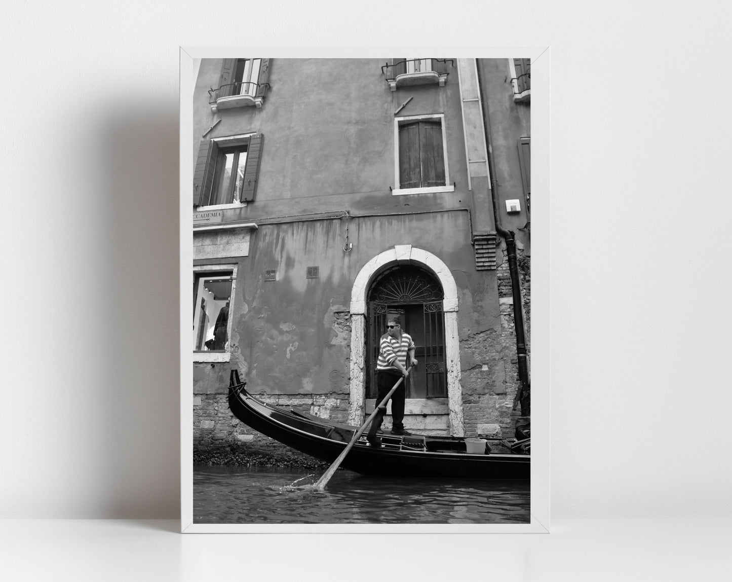 Venice Italy Fine Art Black And White Photography Print