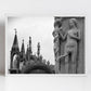 Adam And Eve Doge's Palace Venice Fine Art Black And White Photography Print