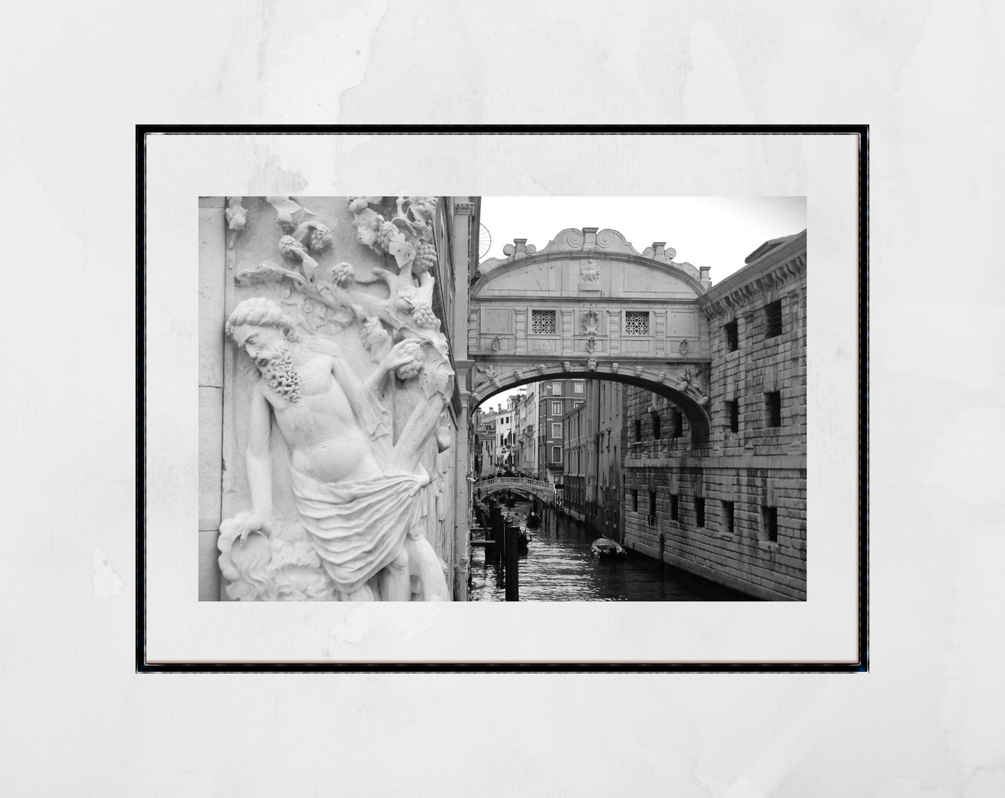 Bride Of Sighs Venice Fine Art Black And White Photography Print