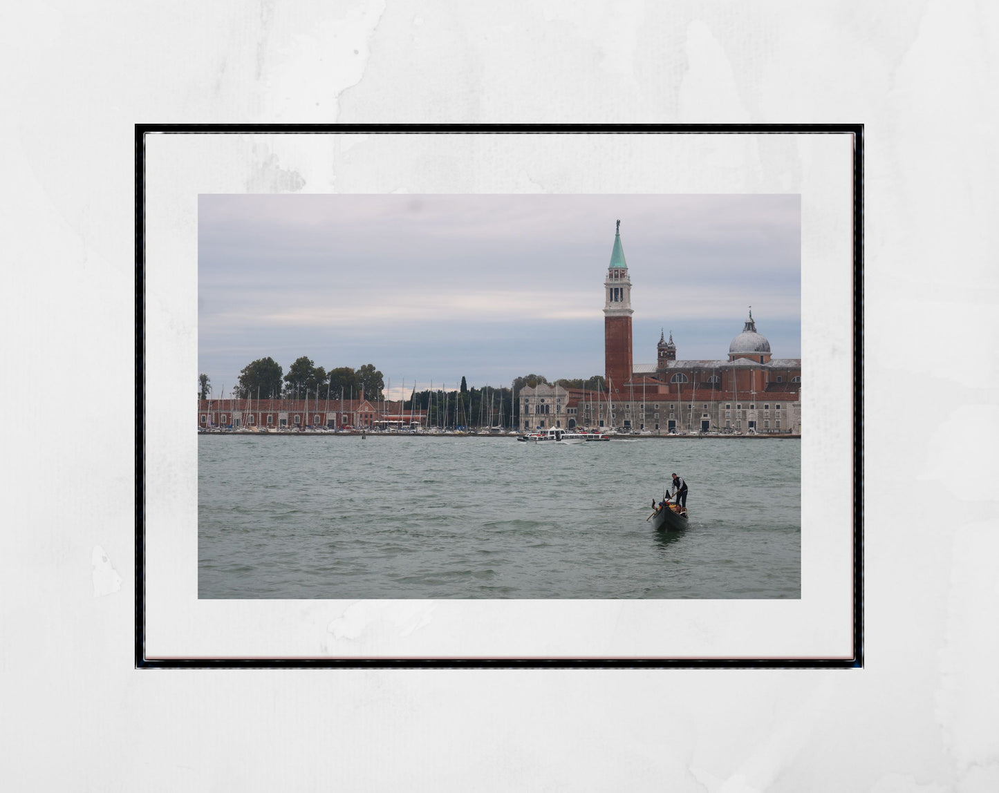 Venice Italy Fine Art Photography Print: Gondola on Venetian Lagoon