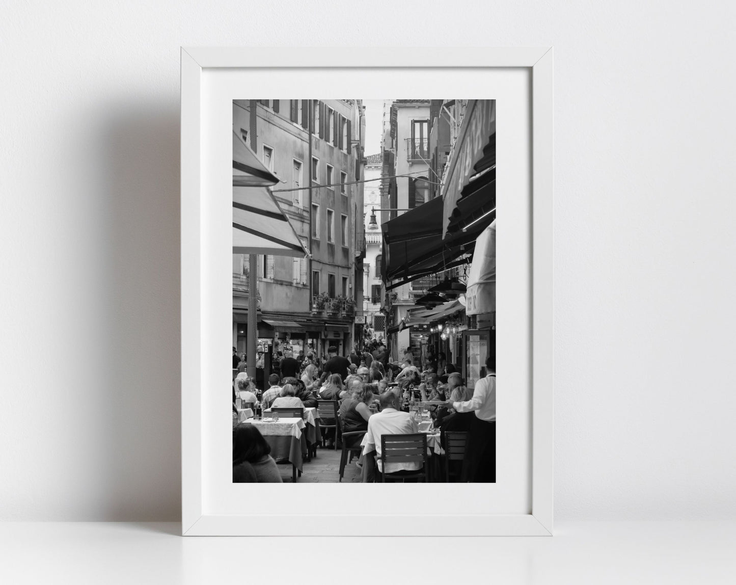 Venice Italy Fine Art Black And White Photography Print: Salizada San Lio