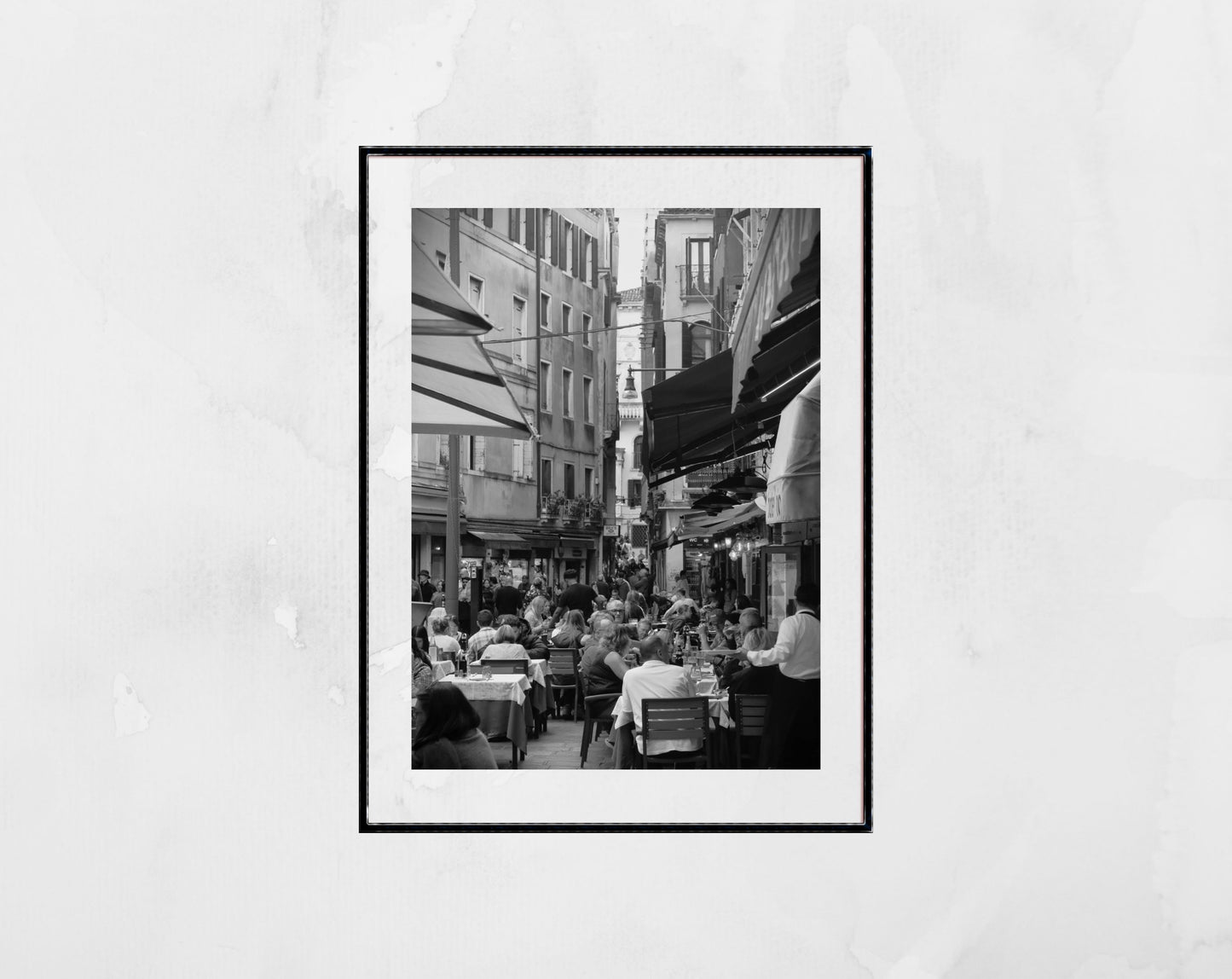 Venice Italy Fine Art Black And White Photography Print: Salizada San Lio