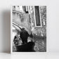Gondolier Venice Italy Fine Art Black And White Photography Print