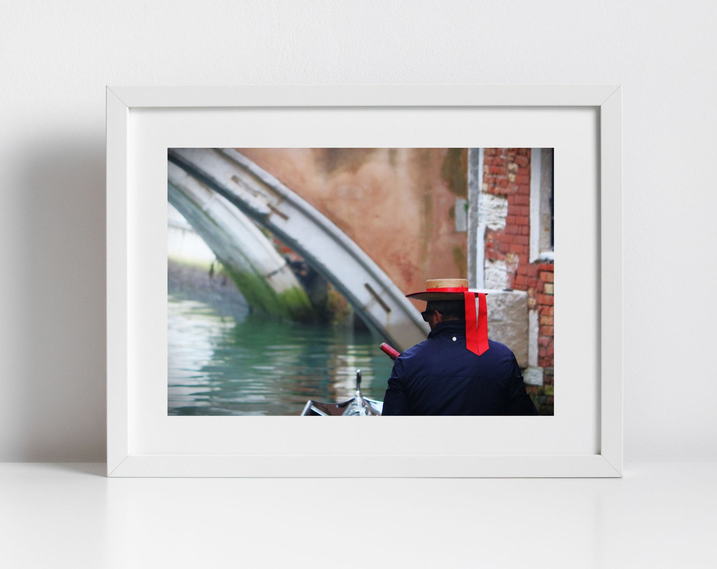 Gondolier Venice Italy Photography Print
