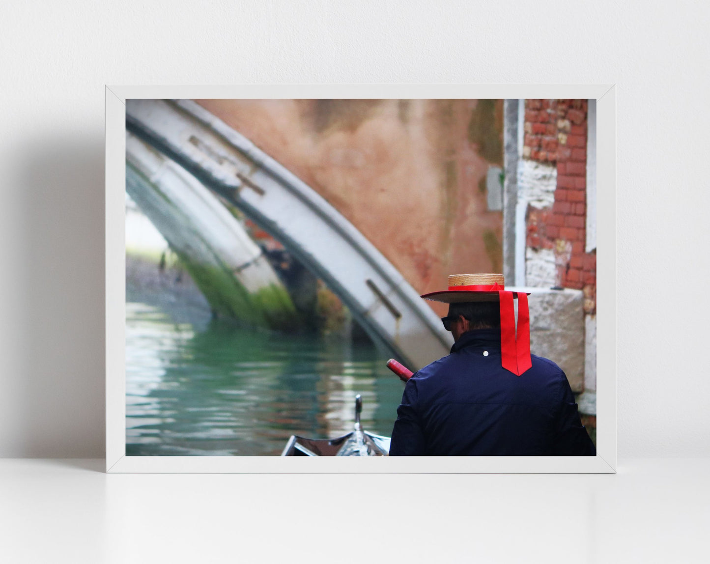 Gondolier Venice Italy Photography Print