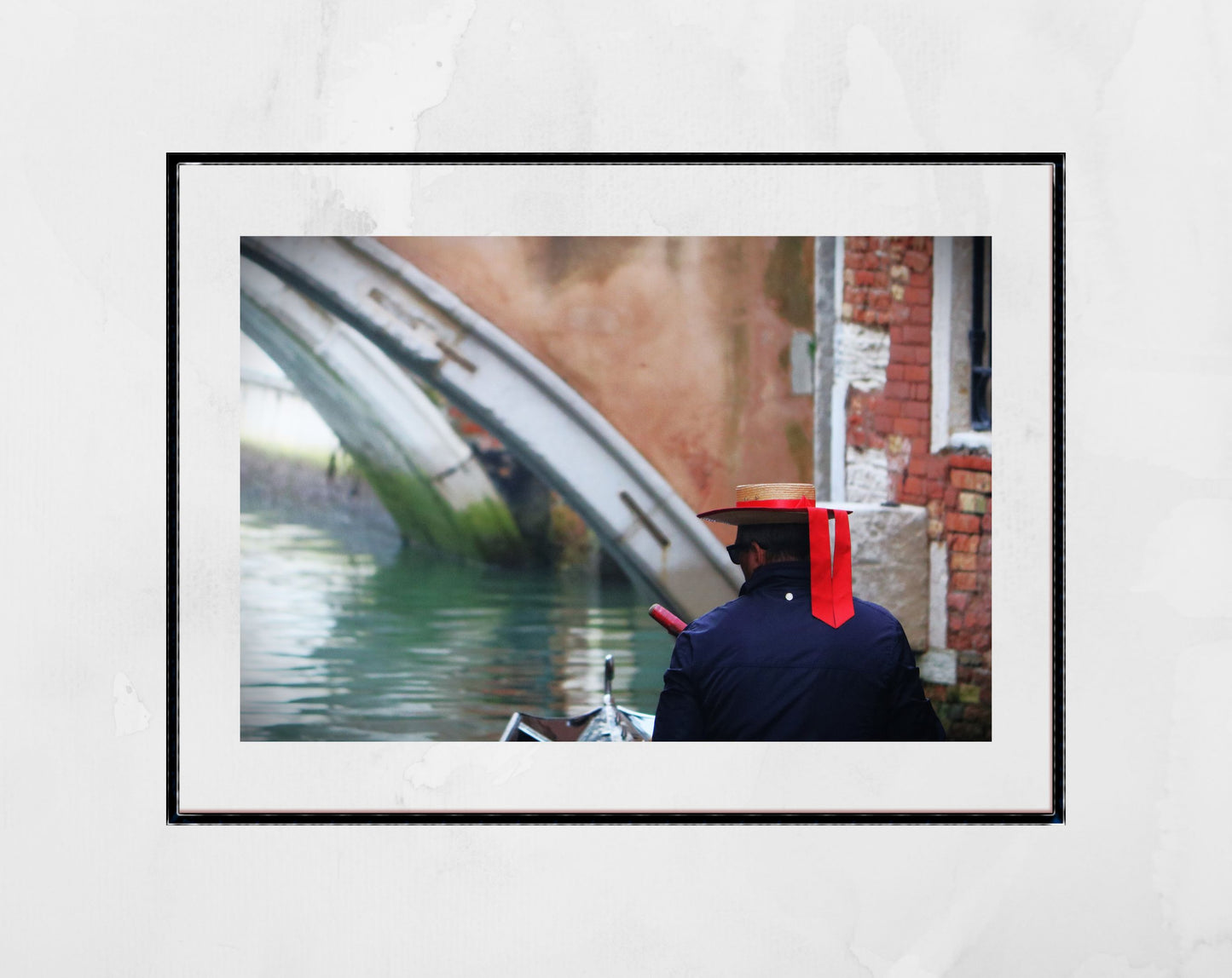 Gondolier Venice Italy Photography Print