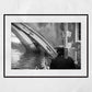 Gondolier Venice Italy Black And White Photography Print