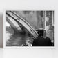 Gondolier Venice Italy Black And White Photography Print