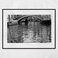Venice Canal Italy Fine Art Black And White Photography Print