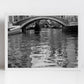 Venice Canal Italy Fine Art Black And White Photography Print