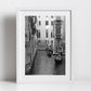 Venice Canal Italy Fine Art Black And White Photography Print