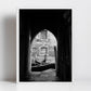 Venice Archway Italy Fine Art Black And White Photography Print