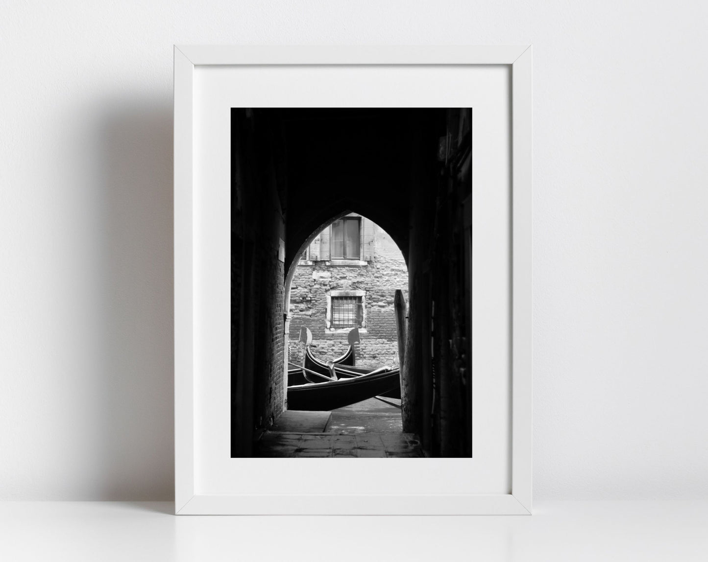 Venice Archway Italy Fine Art Black And White Photography Print
