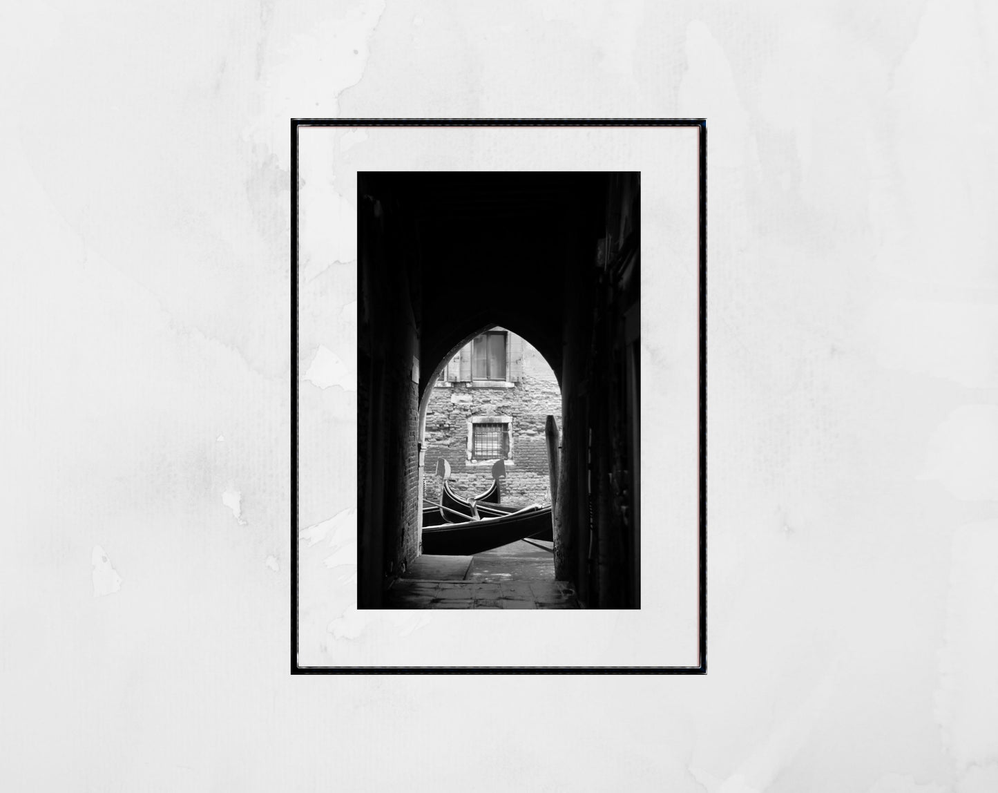 Venice Archway Italy Fine Art Black And White Photography Print