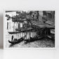 Venice Grand Canal Gondola Black And White Photography Print