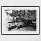 Venice Grand Canal Gondola Black And White Photography Print