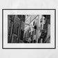 Venice Balconies Italy Fine Art Black And White Photography Print