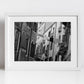Venice Balconies Italy Fine Art Black And White Photography Print
