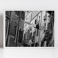 Venice Balconies Italy Fine Art Black And White Photography Print