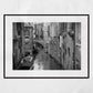 Venice Canal Fine Art Black And White Photography Print Italy Wall Art