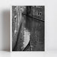Venice Gondola Black And White Photography Print Italy Wall Art