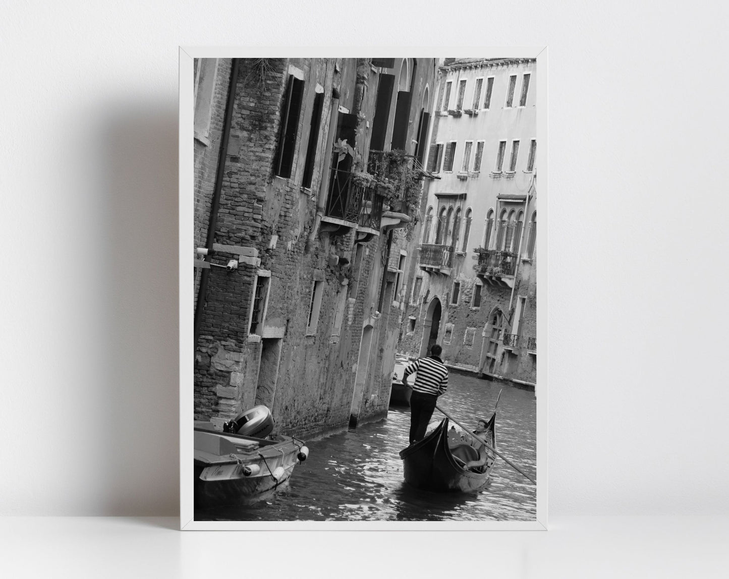 Venice Fine Art Black And White Photography Print Italy Wall Art