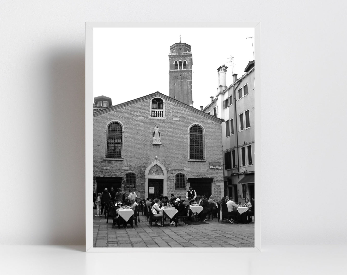 Campo San Tomà Venice Italy Fine Art Black And White Photography Print