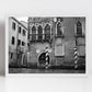 Venice Italy Fine Art Black And White Photography Print: Venetian Gothic Architecture Pali Da Casada