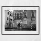 Venice Italy Fine Art Black And White Photography Print: Venetian Gothic Architecture Pali Da Casada