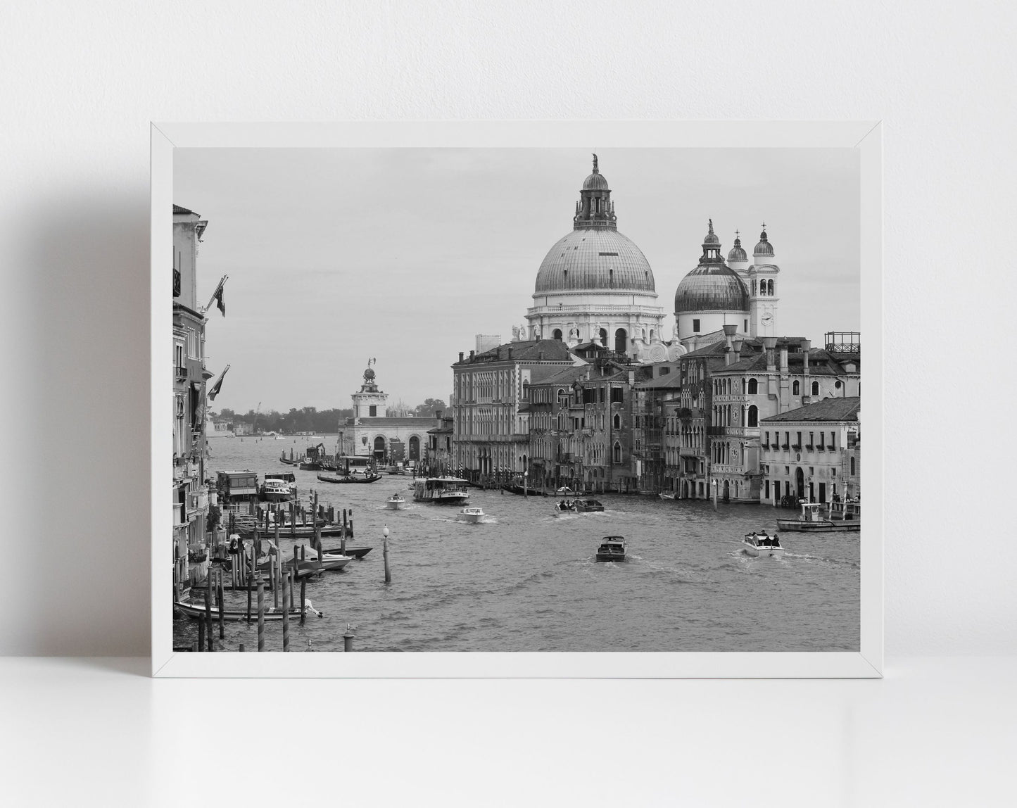 Venice Italy Grand Canal Fine Art Black And White Photography Print