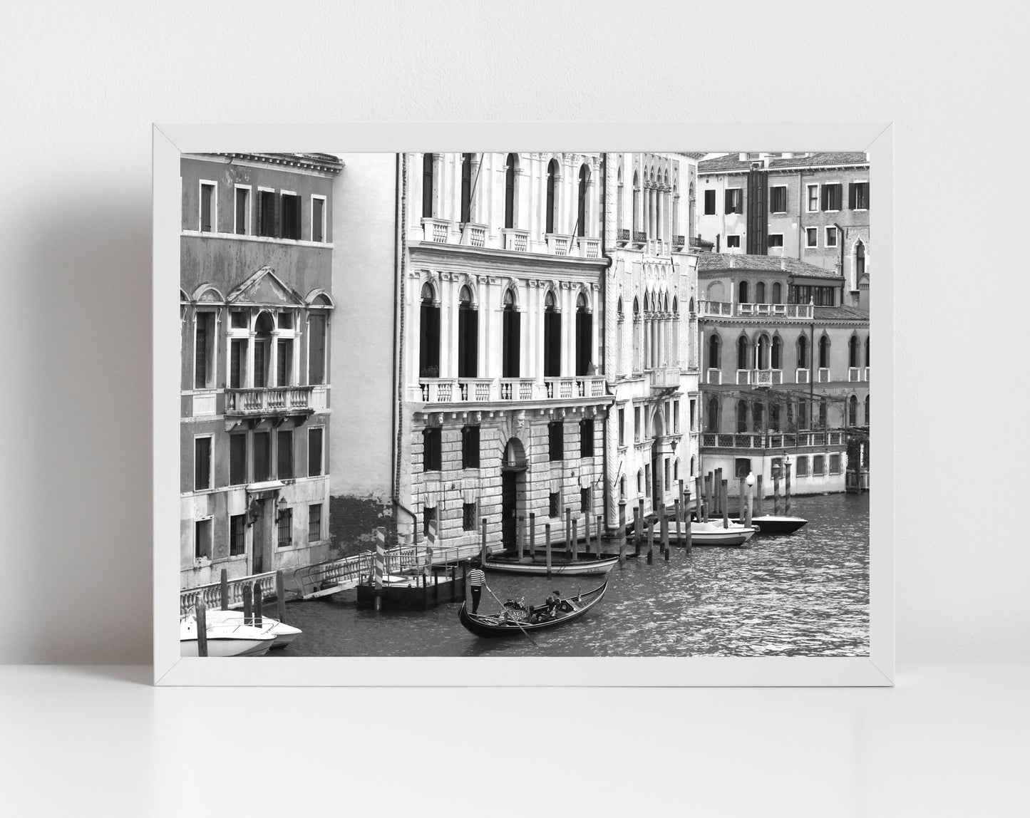 Venice Grand Canal Fine Art Black And White Photography Print Italy Wall Art