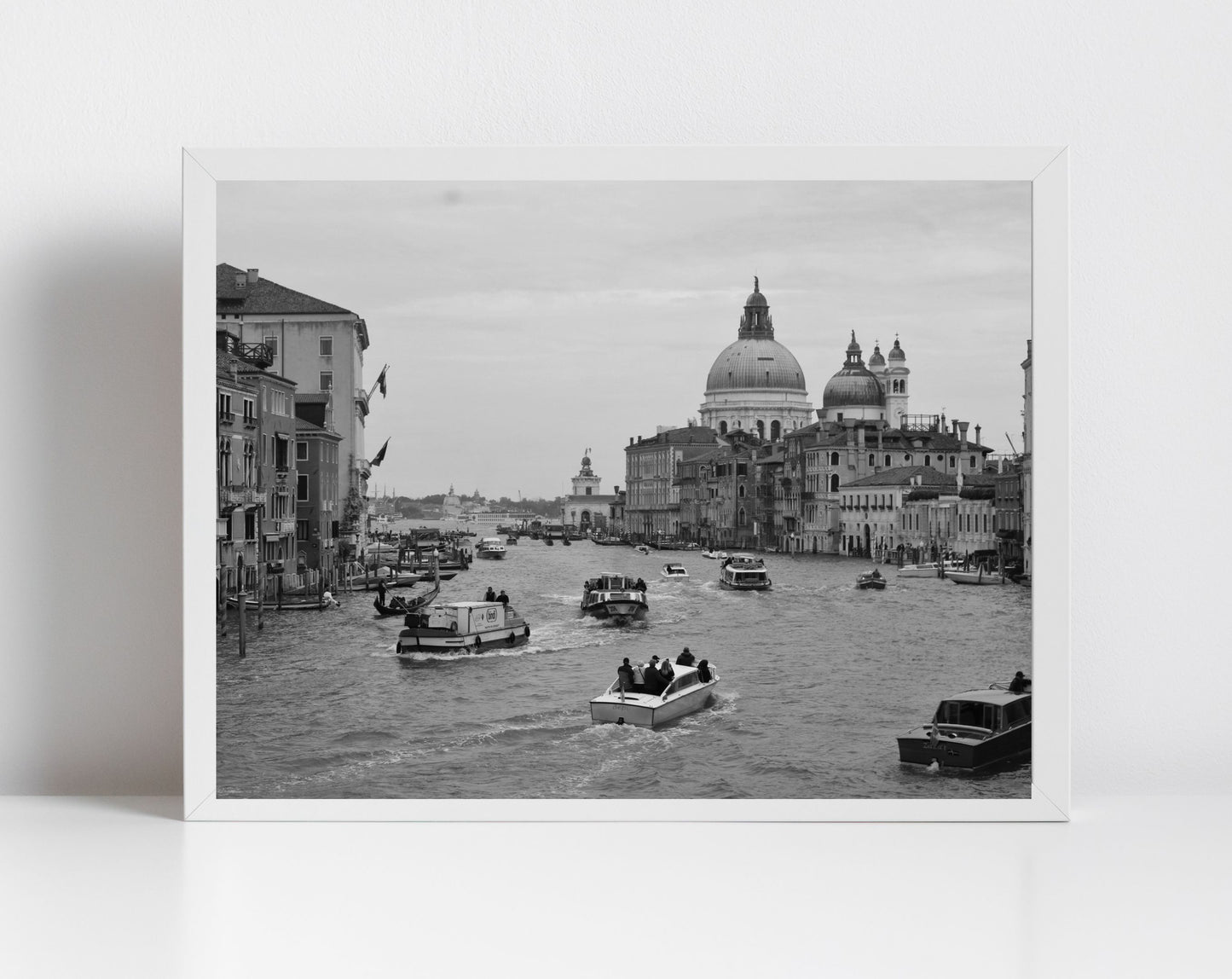 Grand Canal Venice Italy Fine Art Black And White Photography Print Landscape Wall Art