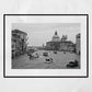 Grand Canal Venice Italy Fine Art Black And White Photography Print Landscape Wall Art
