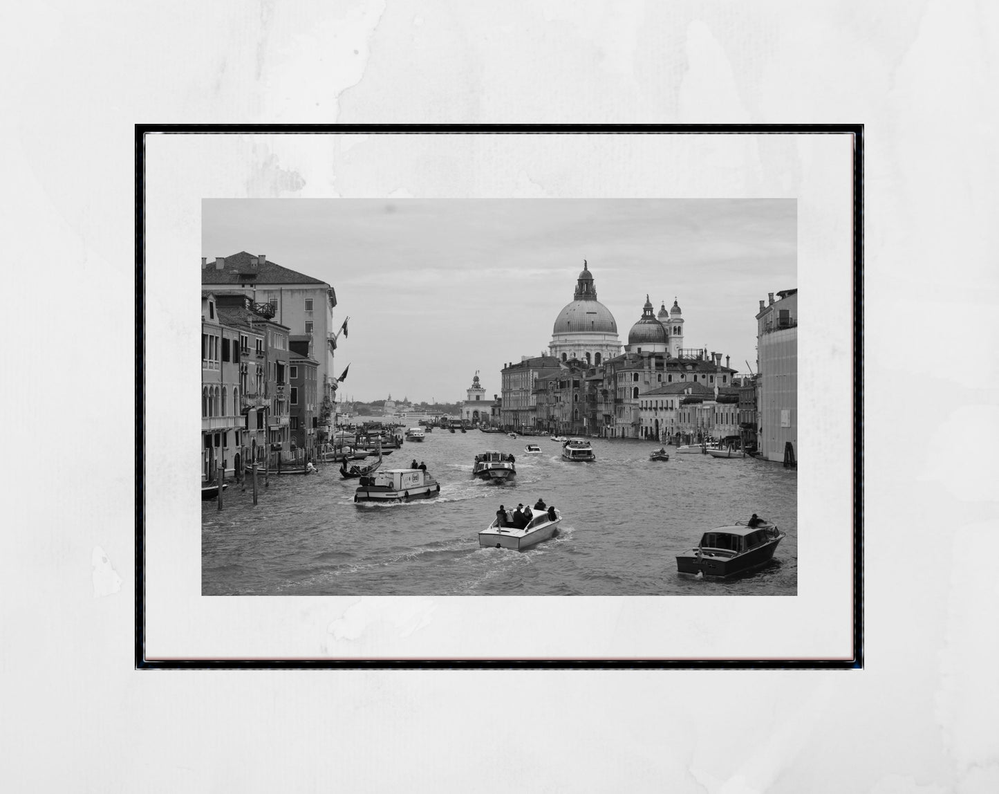Grand Canal Venice Italy Fine Art Black And White Photography Print Landscape Wall Art