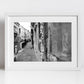 San Trovaso Venice Street Black And White Photography Print