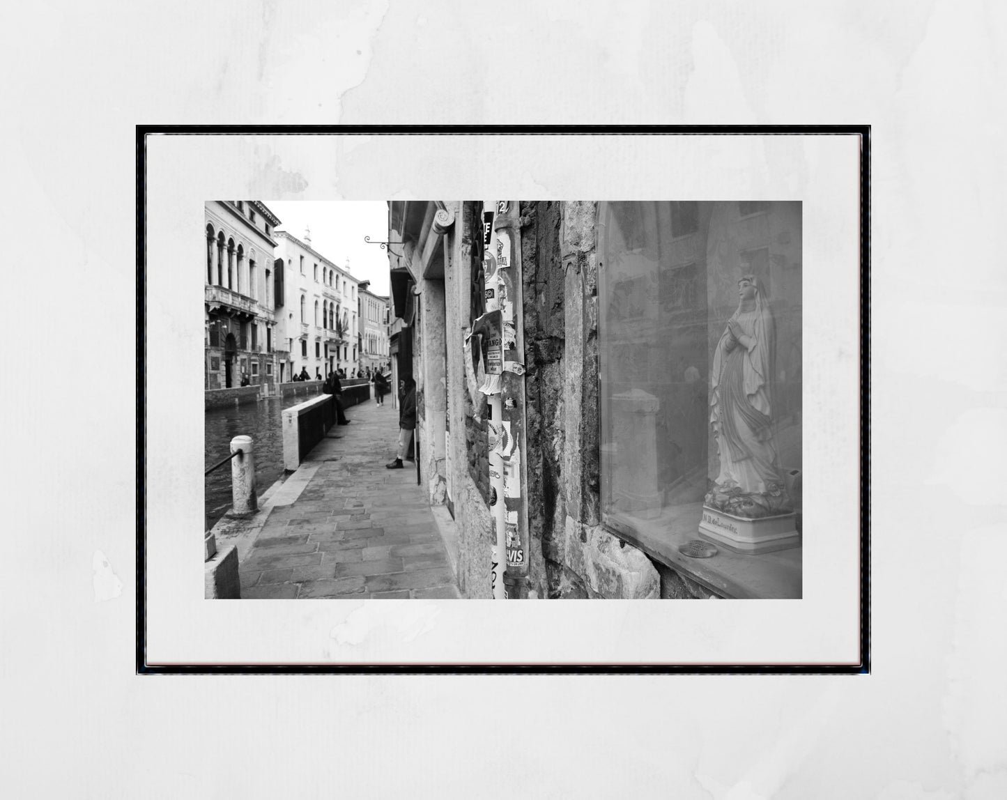 San Trovaso Venice Street Black And White Photography Print