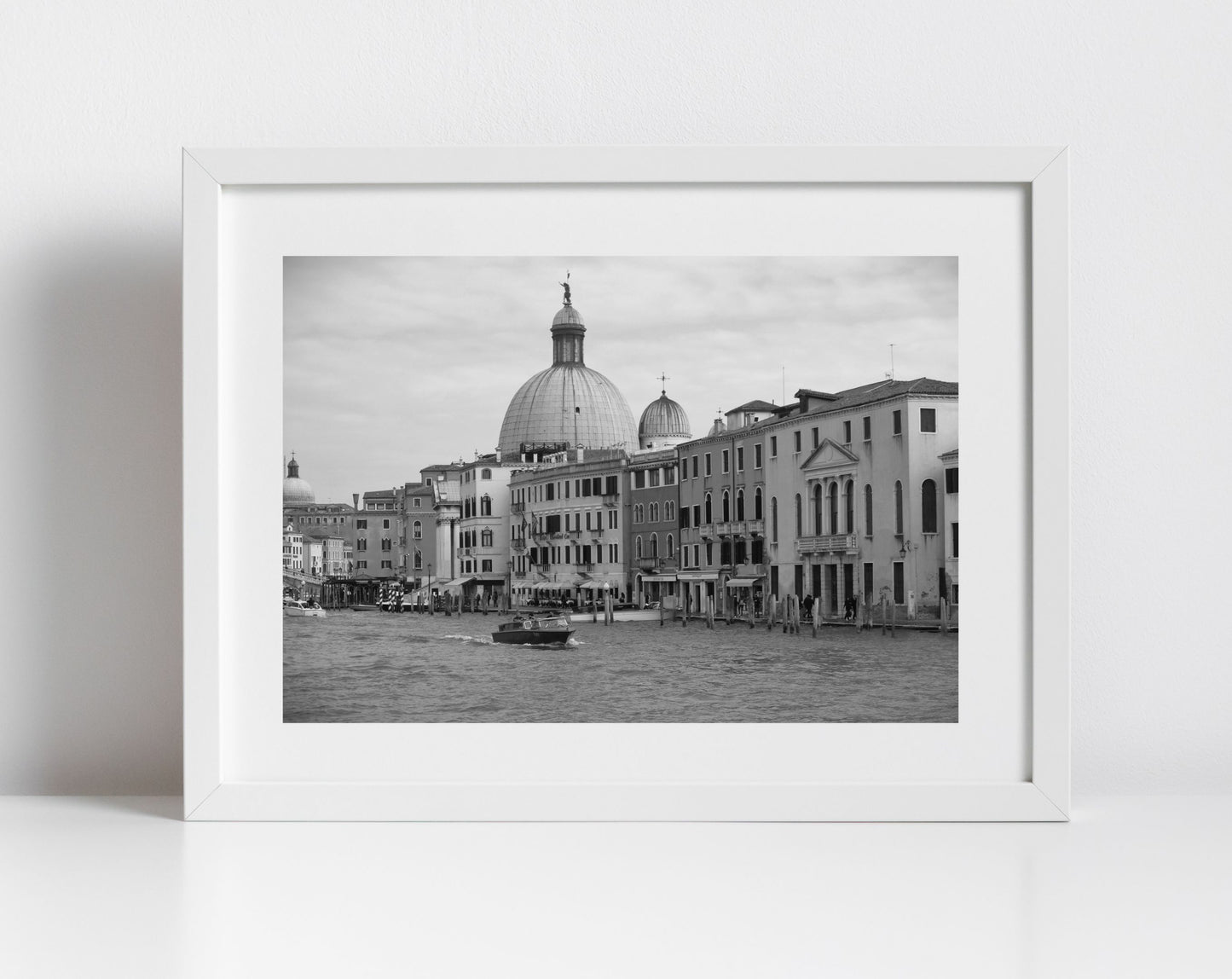 Venice Grand Canal Italy Fine Art Black And White Photography Print