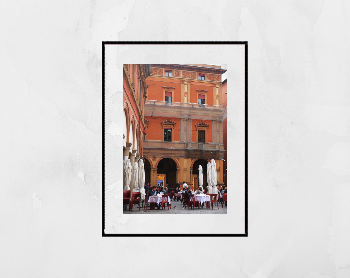 Piazza Galvani Bologna Italy Fine Art Photography Restaurant Print