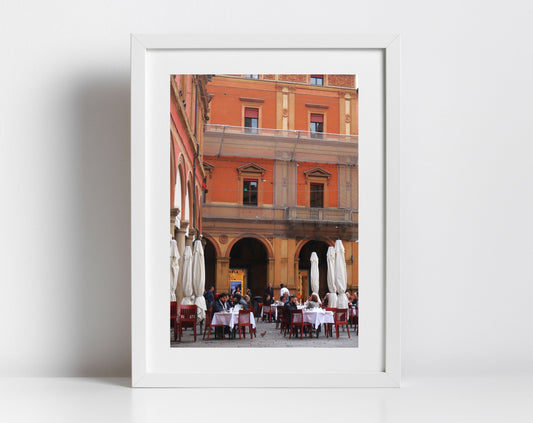 Piazza Galvani Bologna Italy Fine Art Photography Restaurant Print