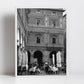 Piazza Galvani Bologna Italy Fine Art Black And White Photography Restaurant Print